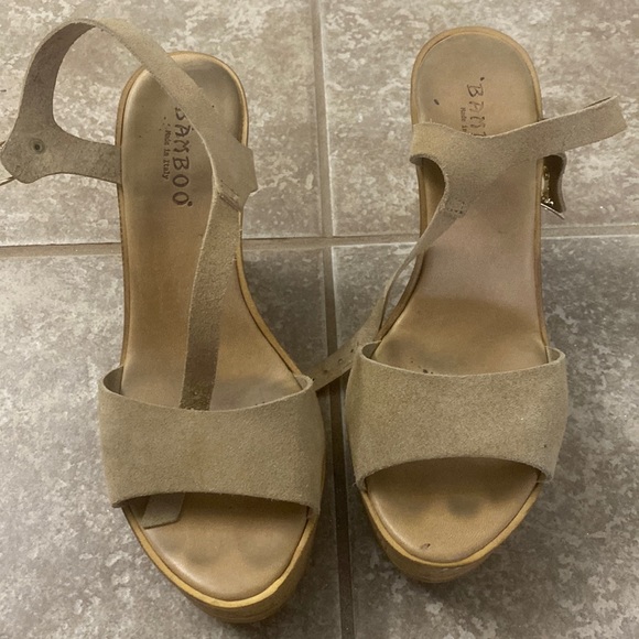 BAMBOO Shoes - Wedge Sandals